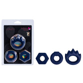 Maia LONZO - Blue Silicone Cock Rings - Set of 3 - Mr and Mrs D's